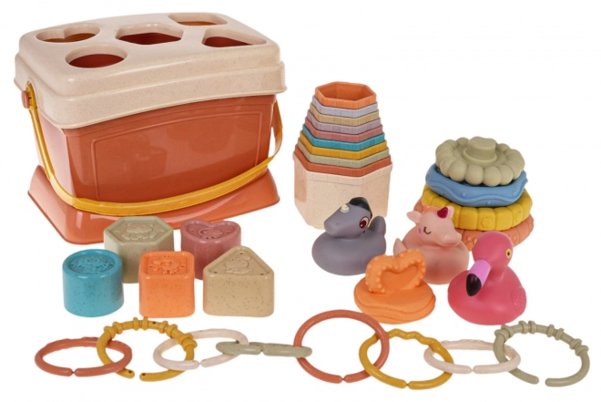 Set giocattolo educativo con sorter