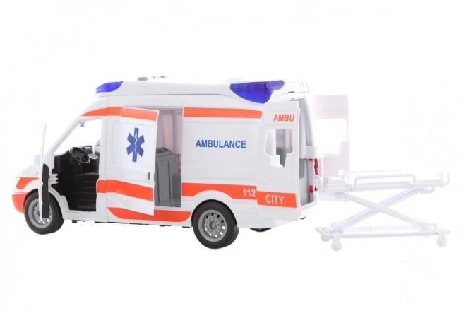 Ambulanza a batteria con barella
