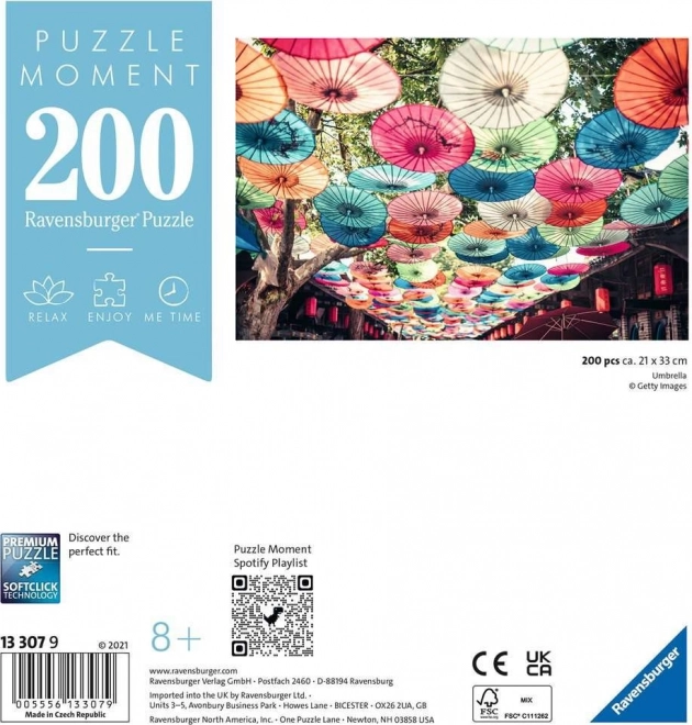 Puzzle Moment: Ombrelli 200 pezzi RAVENSBURGER