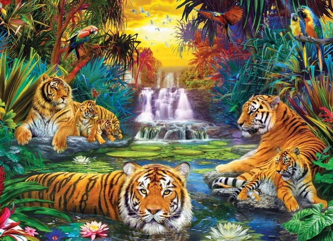 Puzzle Tigri Paradiso XL 500 Pezzi