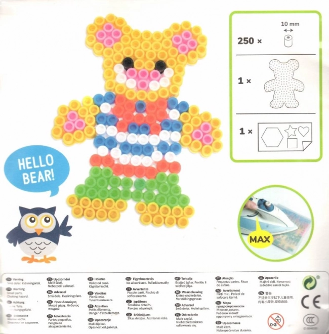 PLAYBOX Perline da Stirare Set Piccolo Orsetto XL 250pz