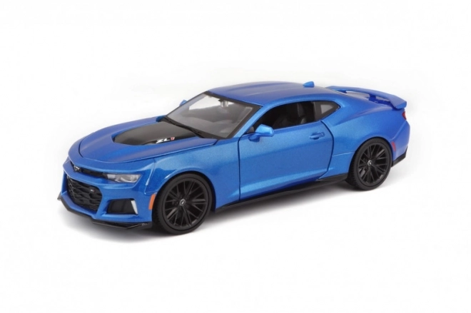 Modello Chevrolet Camaro ZL1 2017 blu in scala 1/24