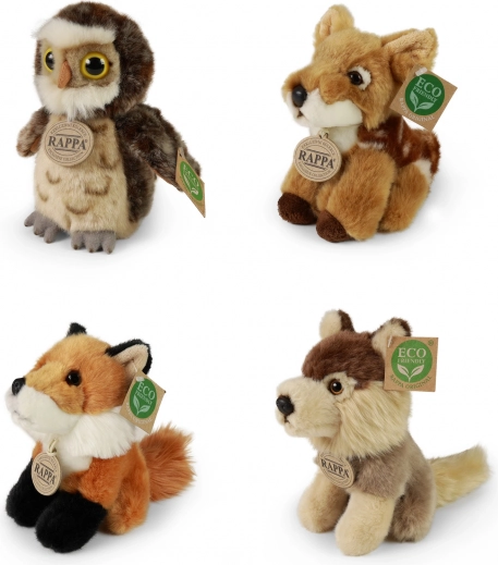 Collezione variegata di animali del bosco
