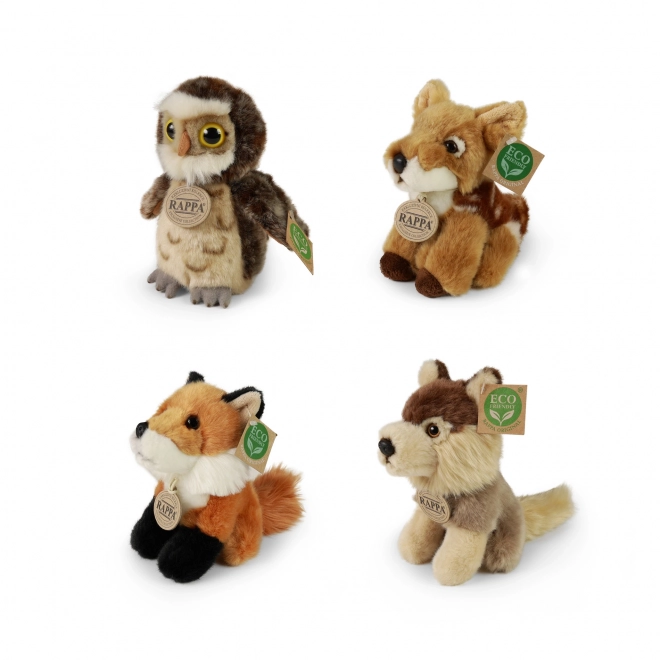 Set completo di peluche animali della foresta eco-friendly