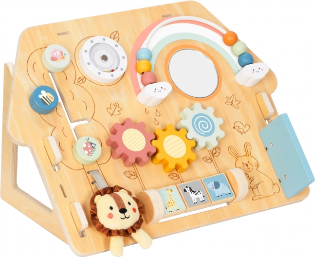 Tooky Toy Grande Tabellone in Legno Manipolativo Casa - Centro Attività