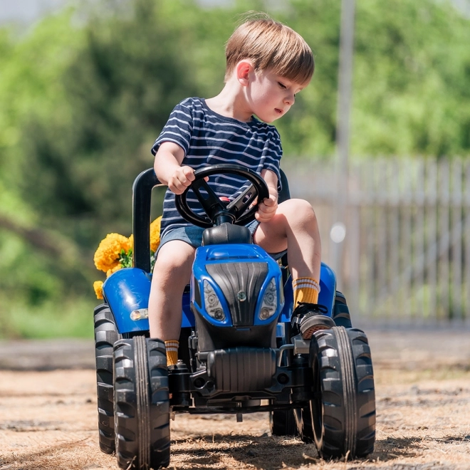 Trattore a pedali New Holland con rimorchio