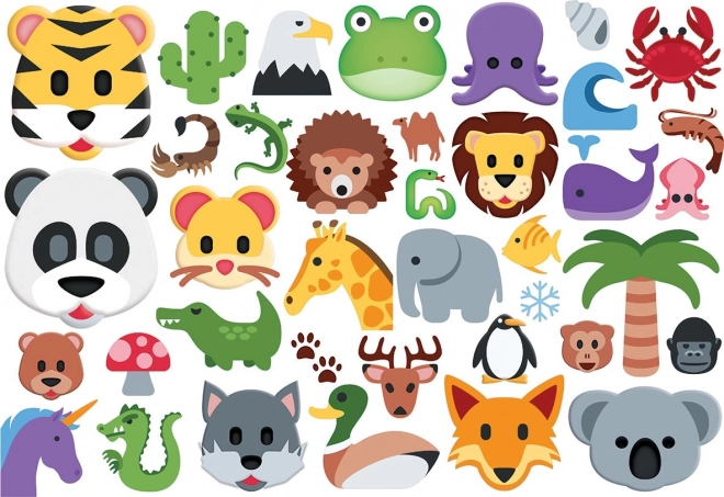 Puzzle Animali Emoji 100 Pezzi