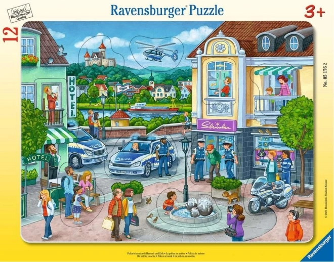 Puzzle a incastro Intervento di Polizia Ravensburger 12 pezzi