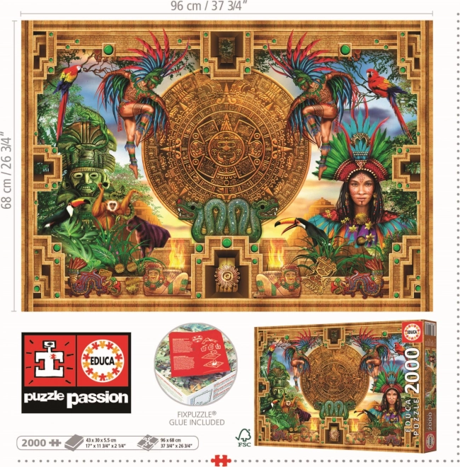 Puzzle Connessione Azteco-Maya EDUCA 2000 pezzi