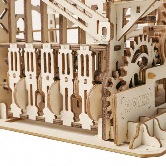 Rokr Puzzle 3D in Legno Pista per Biglie Parkour