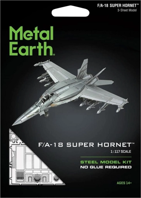 Puzzle 3D in metallo Aereo da combattimento F/A-18 Super Hornet