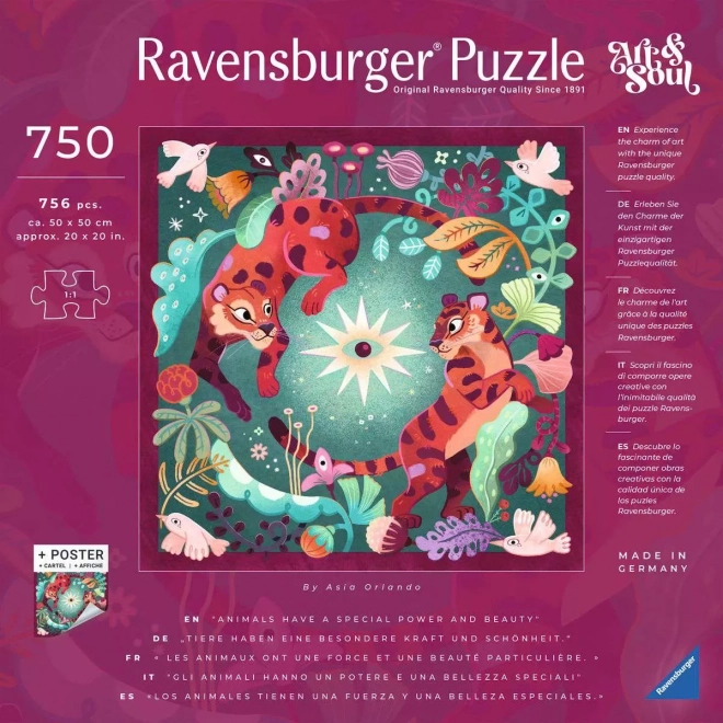 Puzzle quadrato Art & Soul: Sogni animali 750 pezzi