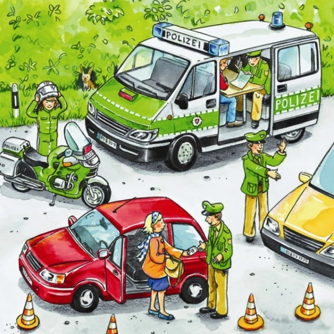 Puzzle Polizia in Azione 3x49 pezzi