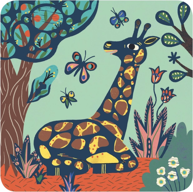 Carte da Grattare Animali della Giungla Djeco