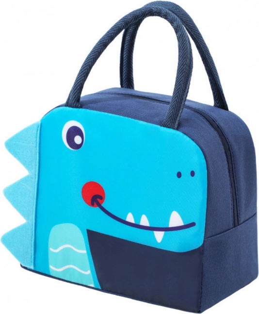 Borsa termoisolante per pranzo Dino blu 23cm