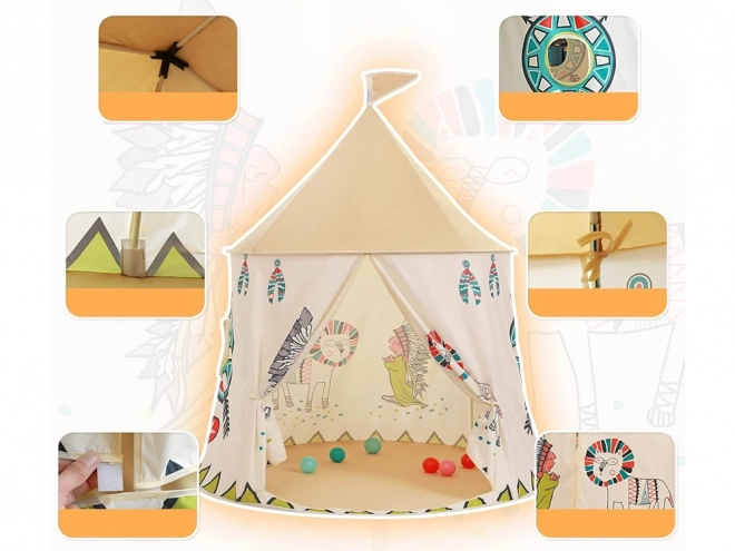 Tenda da Gioco Tipi per Bambini