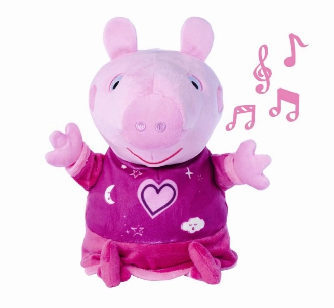 Peppa Pig peluche 2-in-1 con ninna nanna e luce