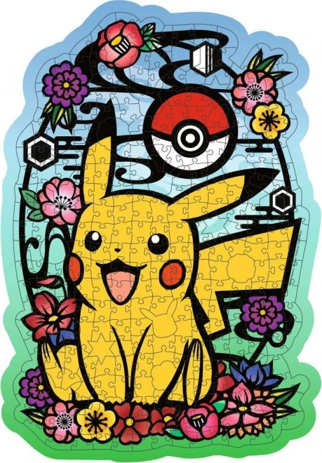 Puzzle in Legno Contorno Pikachu 300 Pezzi