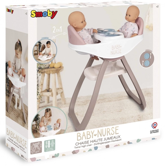 Seggiolino Doppio per Bambole Baby Nurse