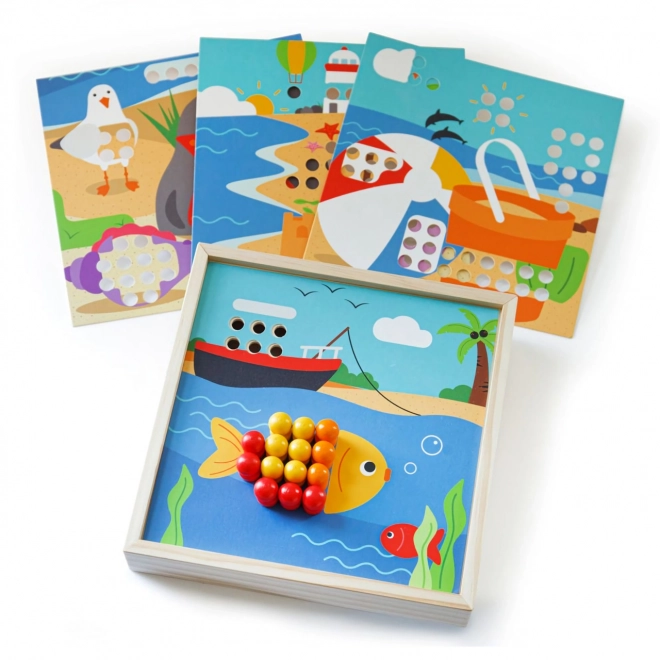 Bigjigs Toys mosaico di legno spiaggia