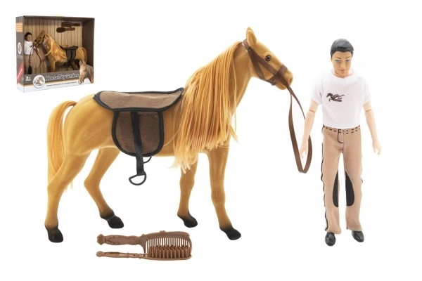 Set di gioco cavallo e fantino con accessori