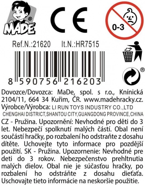 Molla di plastica colorata per bambini