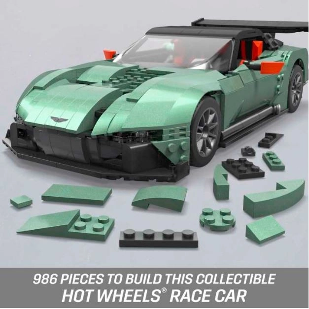 Set da costruzione Mega Hot Wheels Aston Martin Vulcan