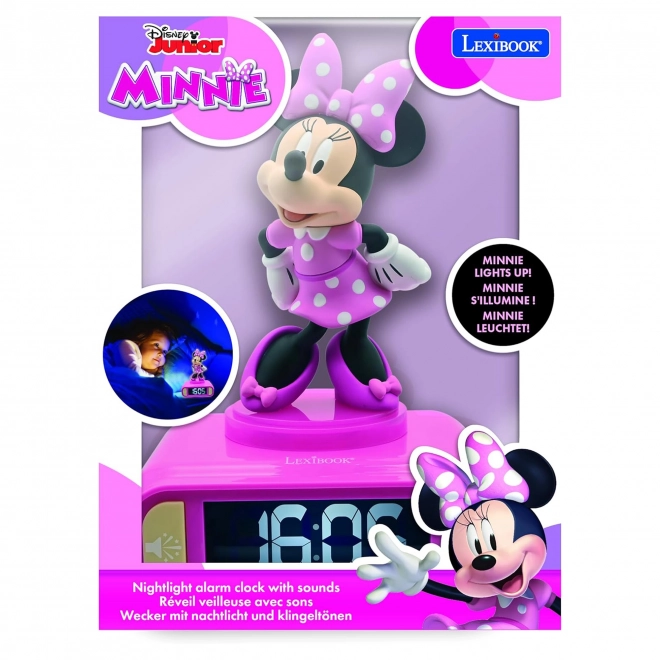 Sveglia con luce notturna 3D Minnie Mouse