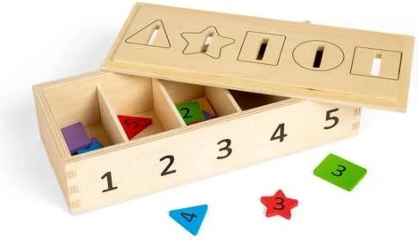 Bigjigs Toys classificazione di colori, forme e numeri