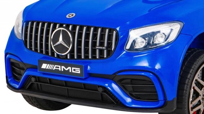 Mercedes Benz GLC63S per bambini Blu + telecomando + trazione 4x4 + MP3 LED + EVA + partenza lenta