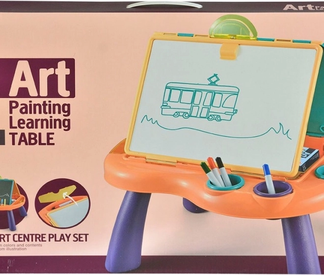 Lavagna per disegnare con tavolino