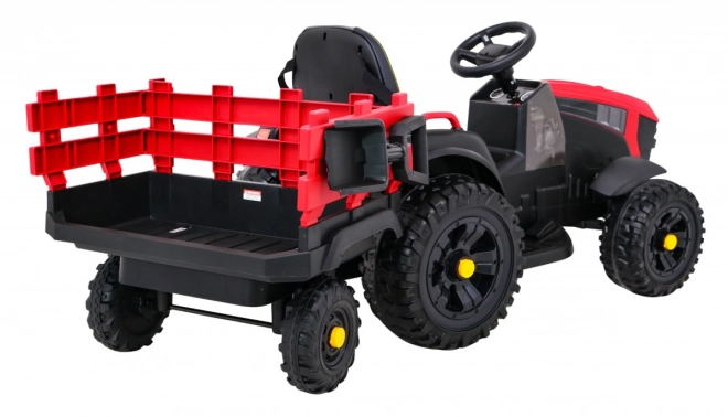 Trattore titanio con rimorchio Rosso