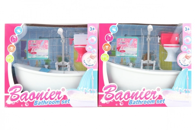 Set bagno e WC per bambole a batteria