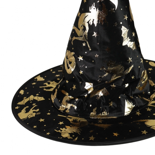 Cappello Strega Bambini Decorazione Oro