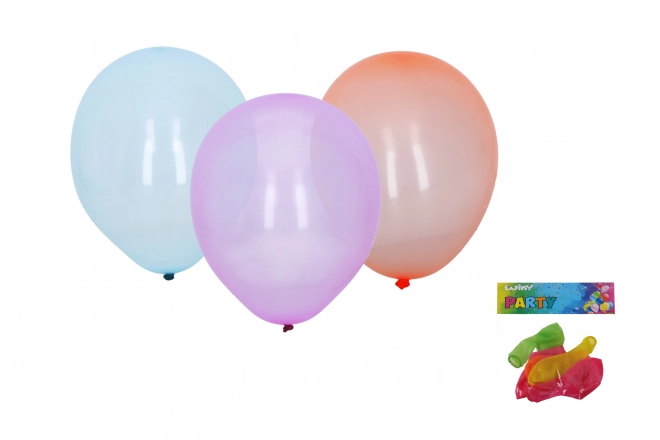 Set palloncini gonfiabili 25 cm 6 pezzi cristallo