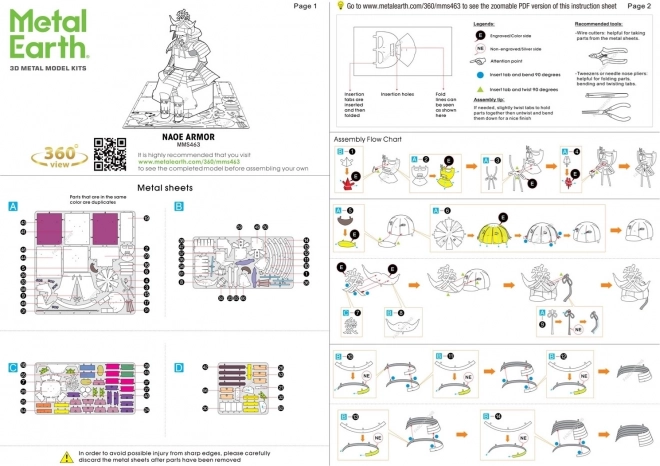 Puzzle 3D Armatura - Samurai