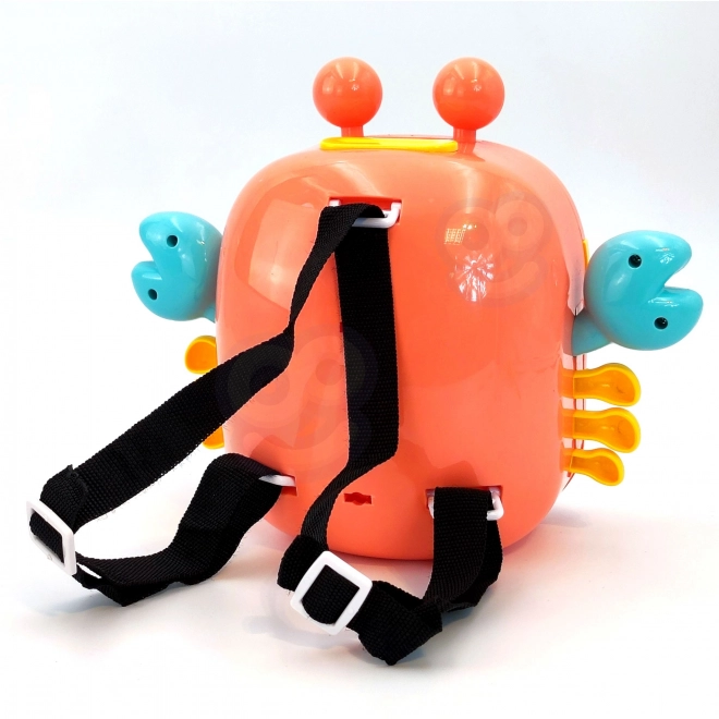 Cassaforte elettronica krab arancione con codice PIN per bambini