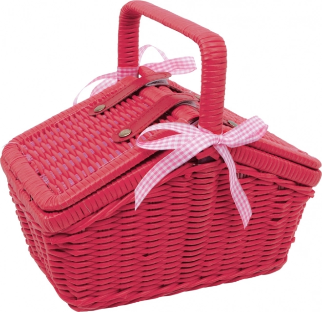 Small Foot Cesta da picnic rossa Sarah