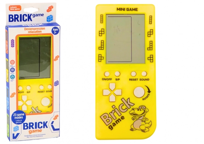 Gioco elettronico Tetris Brick Game giallo