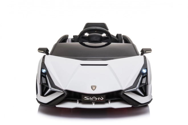 Lamborghini SIAN auto per bambini a batteria con telecomando – Bianco
