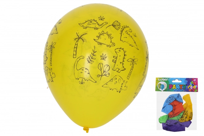 Palloncino Gonfiabile 30 cm - Set di 5, Dinosauri