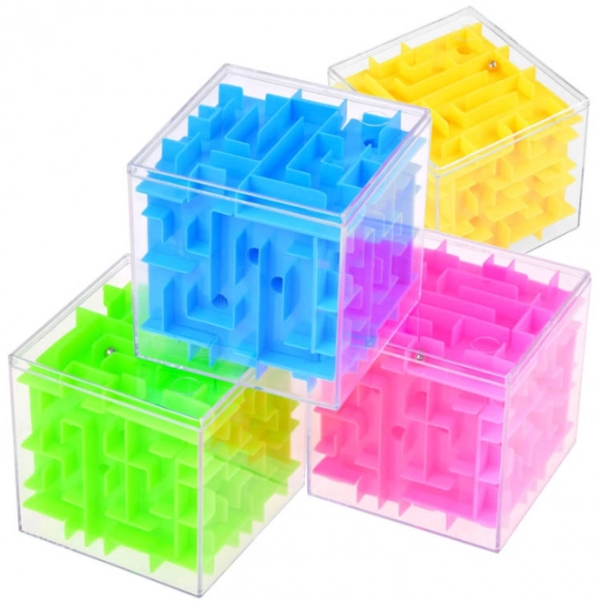 Cubo labirinto gioco di abilità colorato