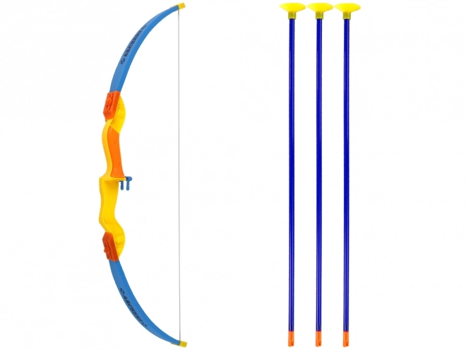 Set arco sportivo con bersaglio e frecce arancione