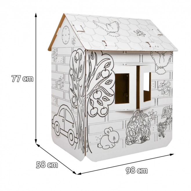 Dome casetta XXL 3D da colorare per bambini