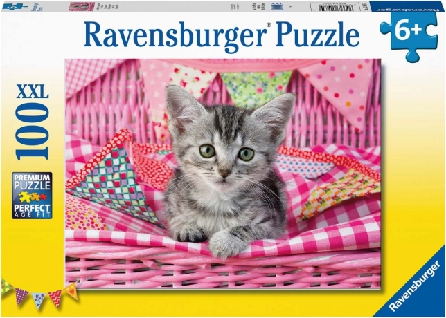 Puzzle 100 pezzi XXL Gattino carino