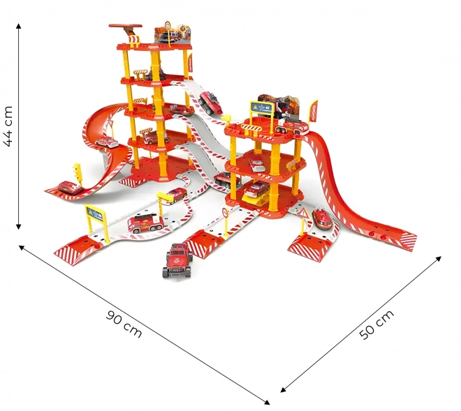 Garage giocattolo vigili del fuoco 4 livelli