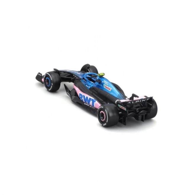 Modellino Bburago Formula 1 BWT Alpine A523 di Pierre Gasly