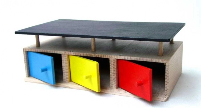 Garage di legno per 3 auto