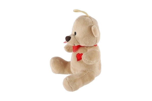 Orsetto seduto con fiocco in peluche 12cm