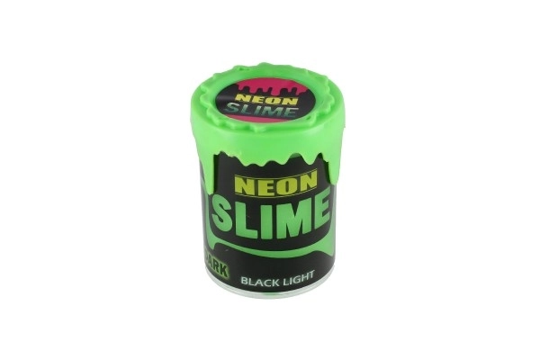 Slime neon con luce al buio